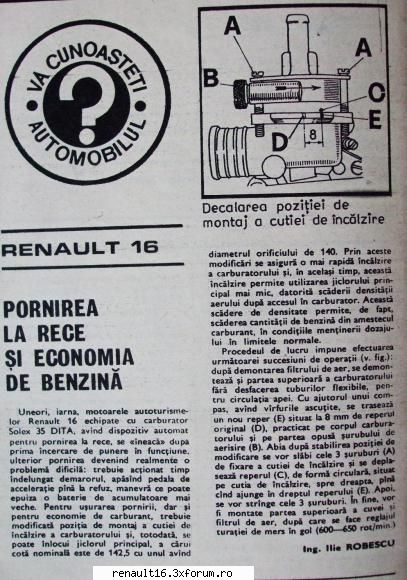 gasit tot in revista autoturism motorul