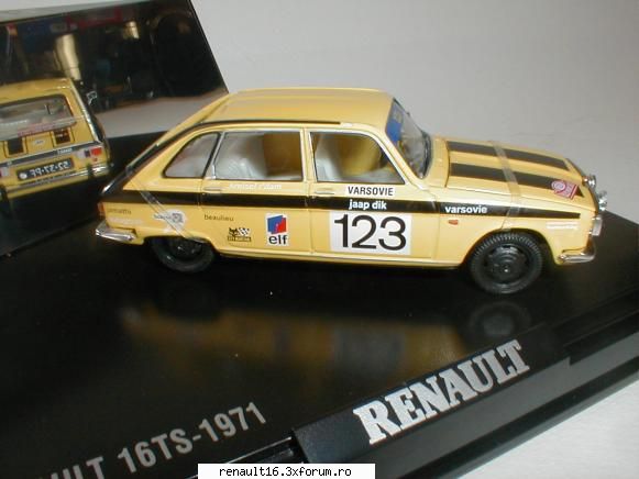 r16 ts  monte carlo rally r16 in miniatura